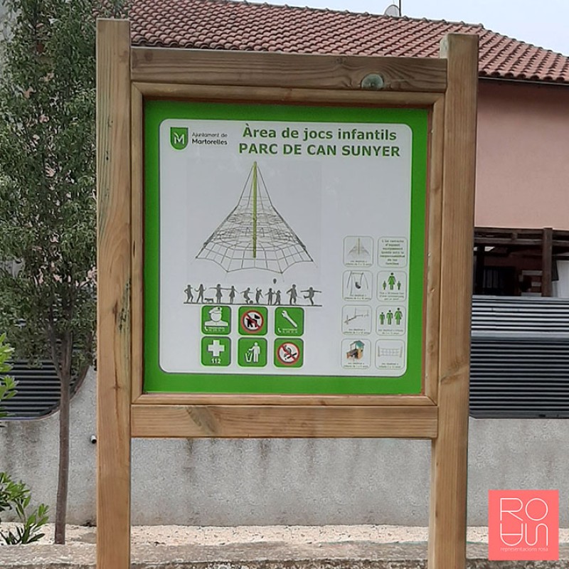 Cartell per parcs infantils ECO